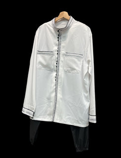 მამაკაცის თეთრი მოქარგული ახალუხი