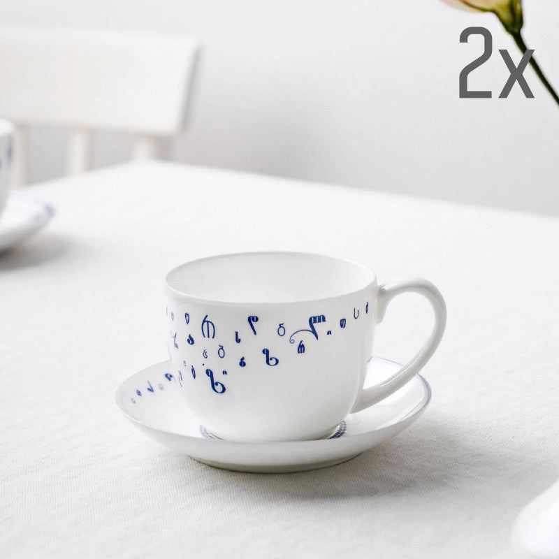 ჭიქა ლამბაქით (2ც) - ზენ - ფაიფური - 7სმ