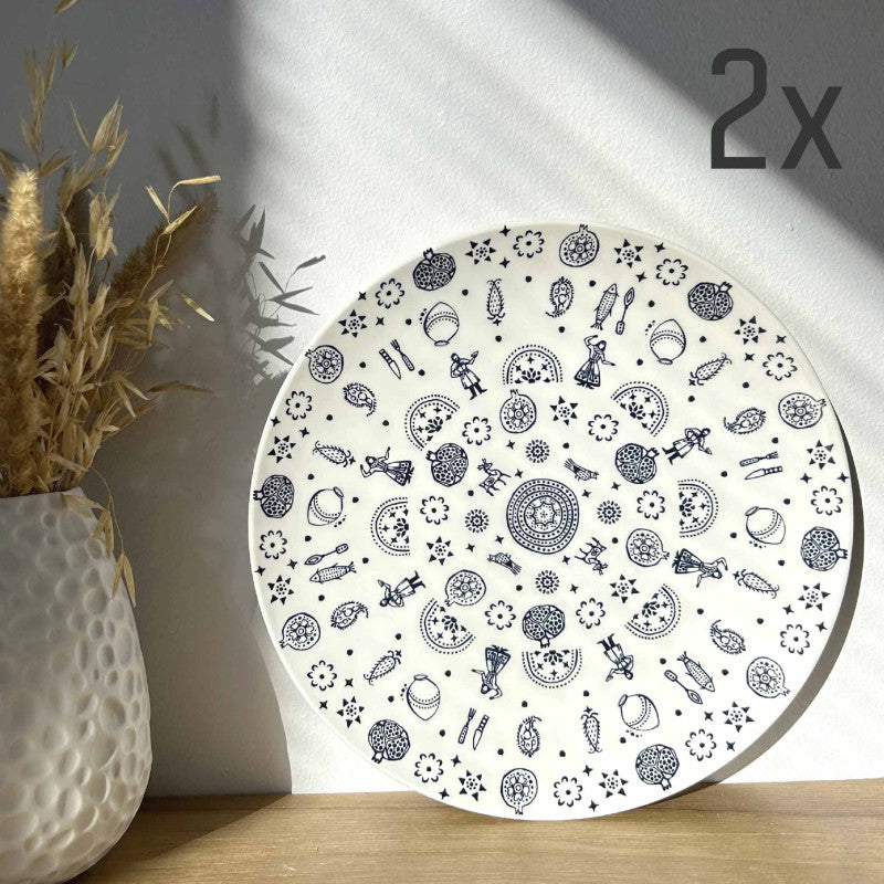 თეფში (2ც) - კალა - 25სმ