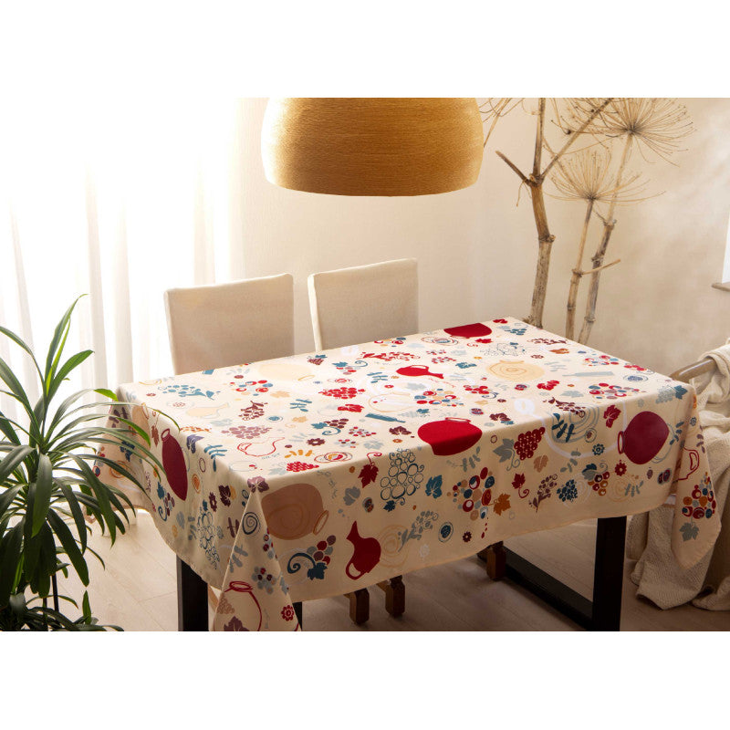 სუფრა - ქვევრები - თეთრი