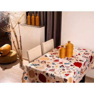 სუფრა - ქვევრები - თეთრი