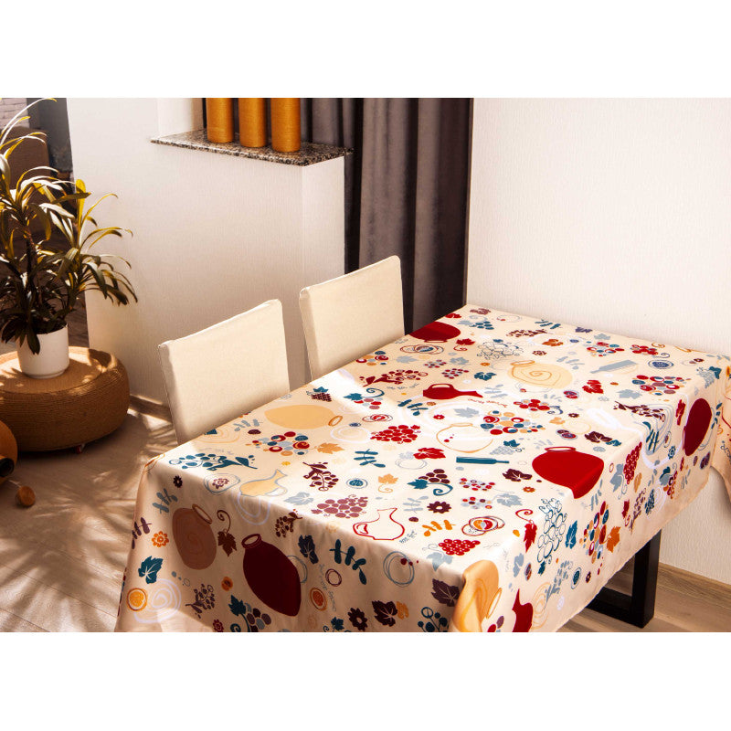 სუფრა - ქვევრები - თეთრი