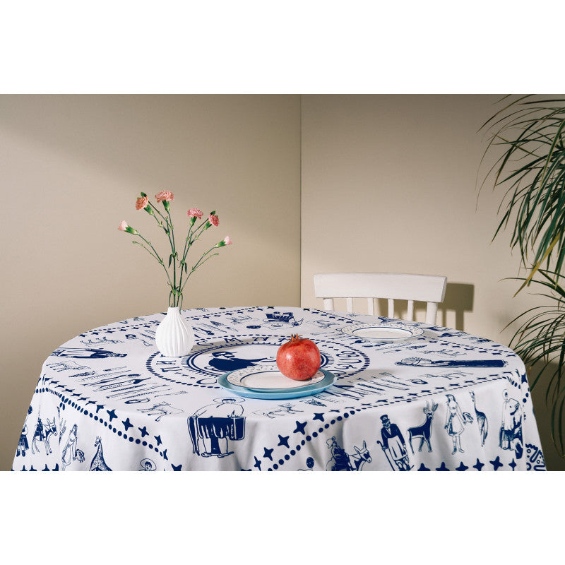 სუფრა - ფიროსმანი - თეთრი - პოლიესტერი