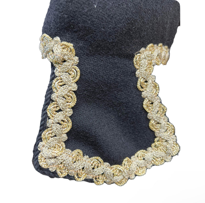 მამაკაცის მოქარგული შალის შავი ჩოხა - ახალუხი - ქილები