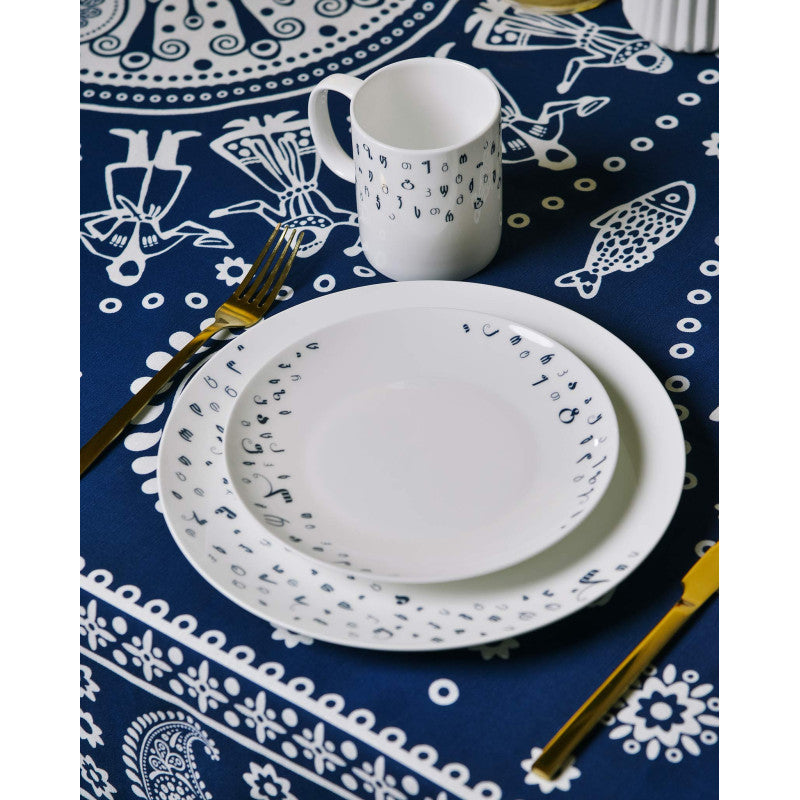 თეფში (2ც) - ზენ - ფაიფური - 25სმ