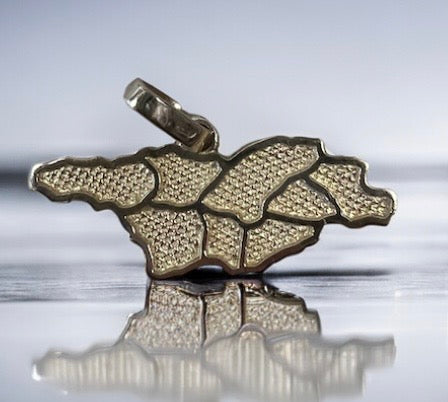 ოქროს მედალიონი - საქართველოს რუქა