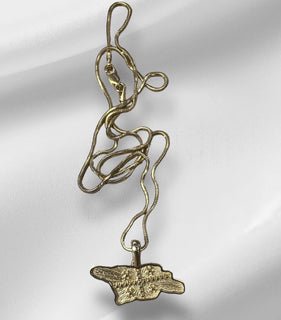 ოქროს მედალიონი საქართველოს რუქა