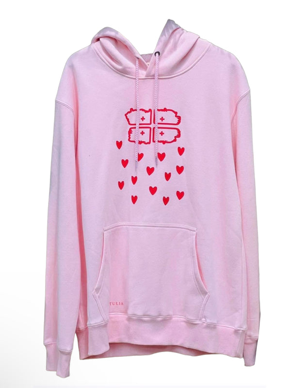 კაპიშონიანი ჰუდი, ჯიბით - საქართველოს დროშით