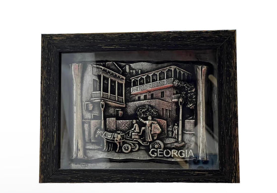 ჩარჩოში ჩასმული ვერცხლისფერი კედლის სურათი - Georgia