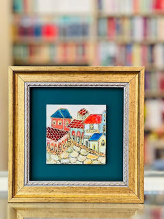 კედლის ხელნაკეთი სურათი - თბილისური სახლები