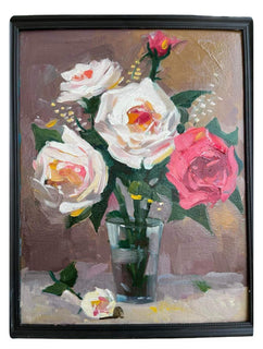 ვარდები - ტილო, ზეთი