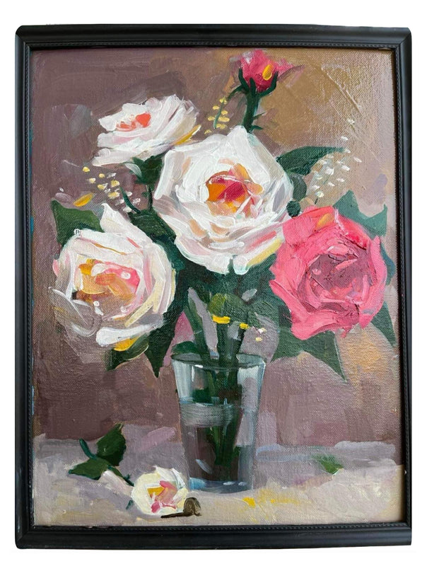 ვარდები - ტილო, ზეთი