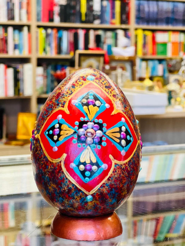 ხელით მოხატული სააღდგომო დეკორატიული  კვერცხი