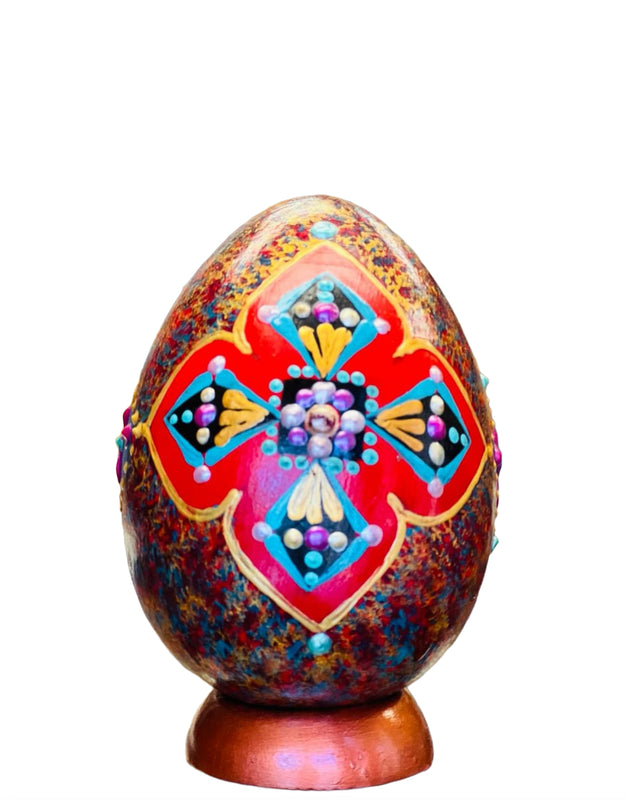 ხელით მოხატული სააღდგომო დეკორატიული  კვერცხი