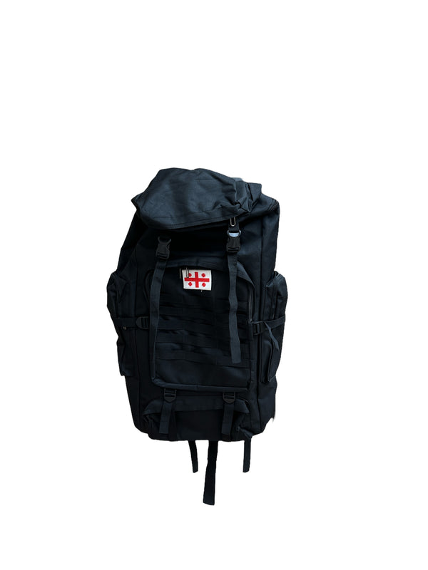 წითელი სამგზავრო ჩანთა საქართველოს რუქით