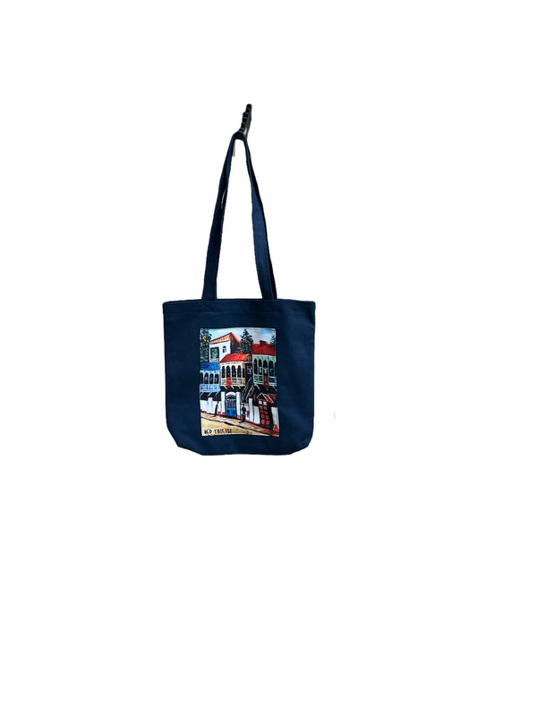 ლურჯი  ჩანთა პრინტი - თბილისი