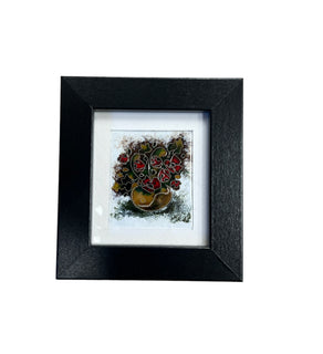 ტიხრული მინანქარი ნახატი "ყვავილები"