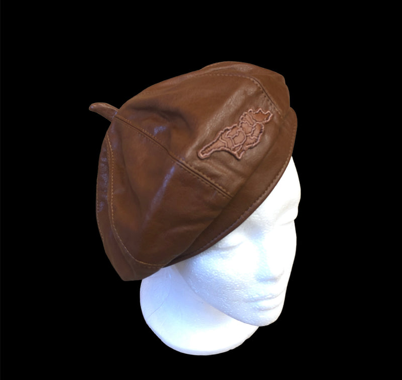 ტყავის ბერეტი საქართველოს რუქით