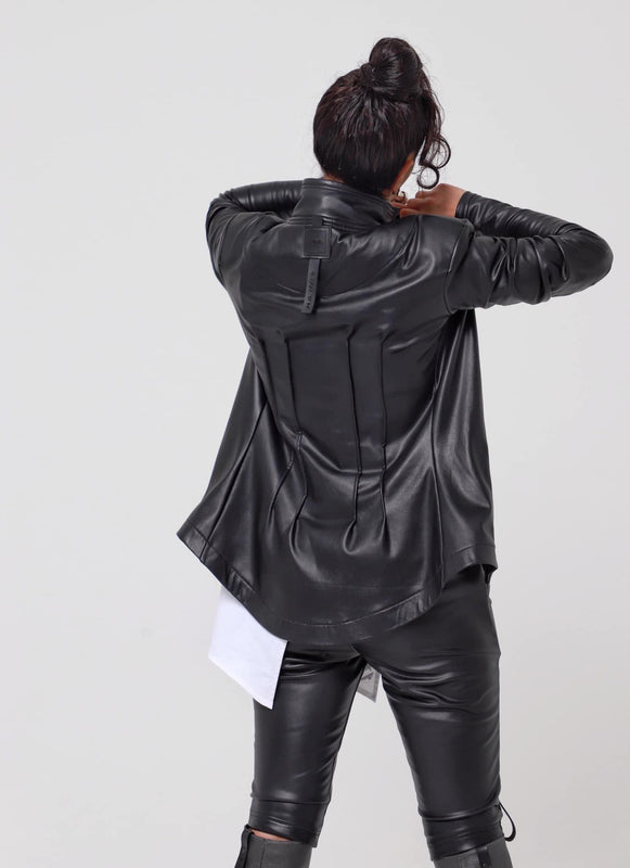 M.G. ტყავის ქურთუკი