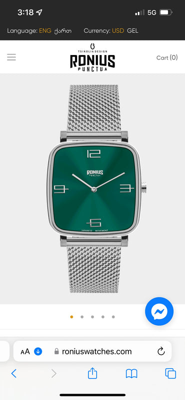 RONIUS WATCH TSIKOLIA DESIGN