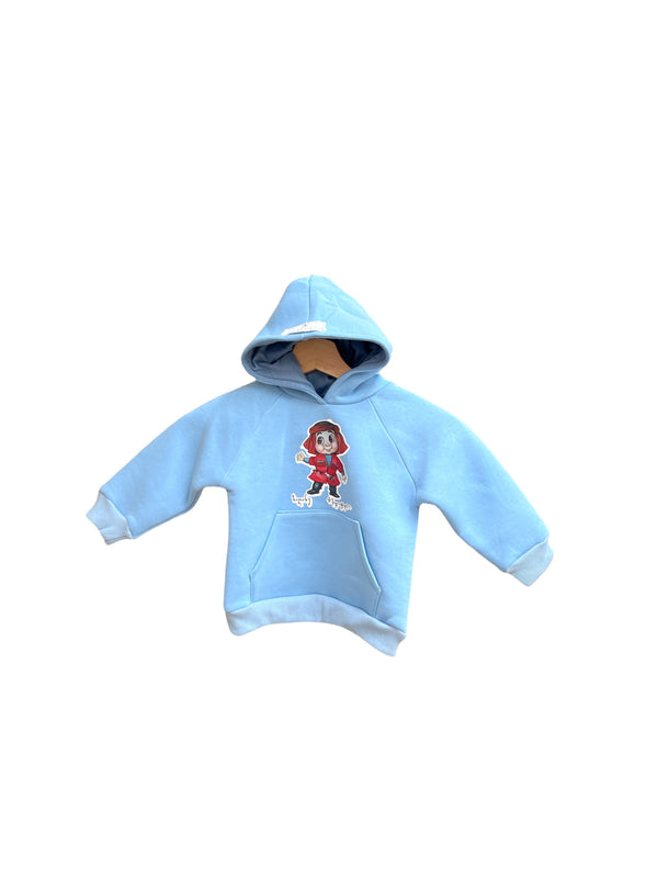 ბავშვის კაპიშონიანი ჰუდი.