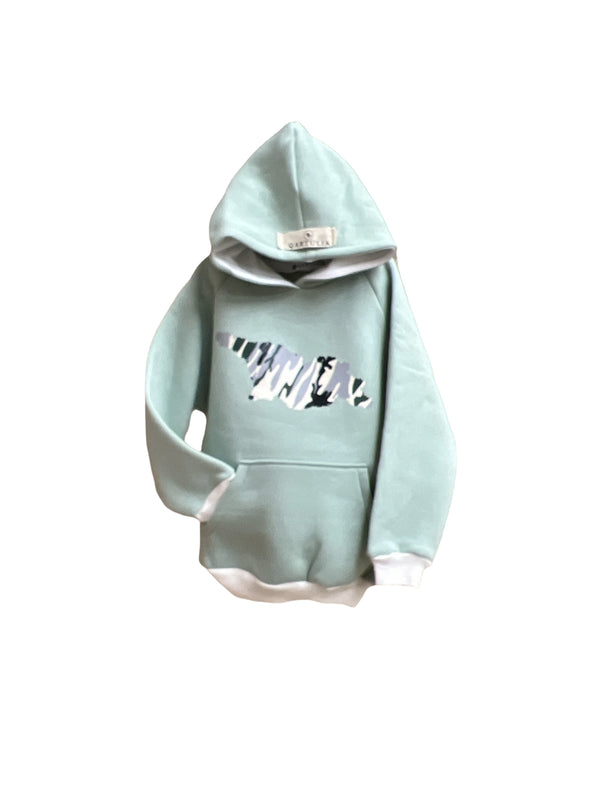 ბავშვის კაპიშონიანი ჰუდი.