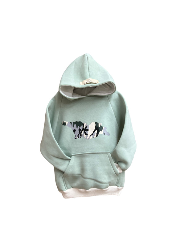 ბავშვის კაპიშონიანი ჰუდი.