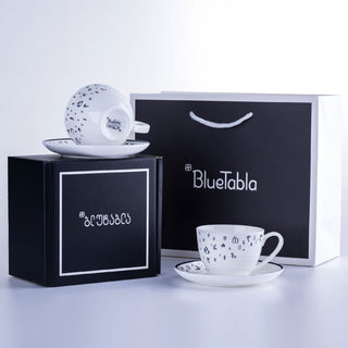 ჭიქა ლამბაქით (2ც) - ზენ - ფაიფური - 7სმ