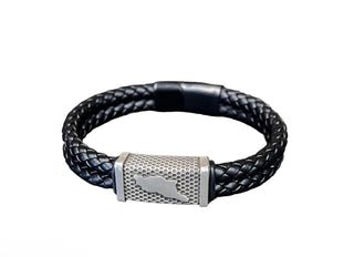 ტყავი  და ვერცხლი - საქართველო ( მამაკაცის სამაჯური)