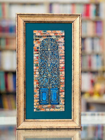 კედლის ხელნაკეთი სურათი - თბილისური ეზო